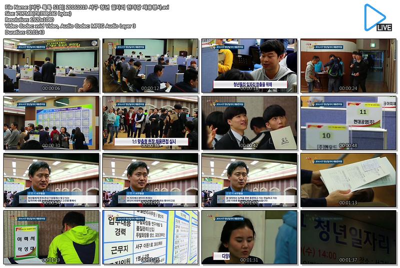 [서구 톡톡 53회] 20161019 2016 서구 청년 일자리 한마당 채용행사 사진